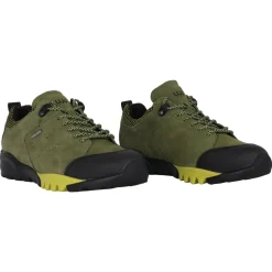 Zapatilla de senderismo impermeable verde para mujer