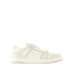 Zapatillas Bajas de Cuero Beige