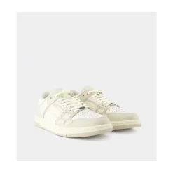 Zapatillas Bajas de Cuero Beige