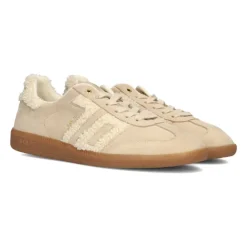 Zapatillas Bajas de Gamuza Beige