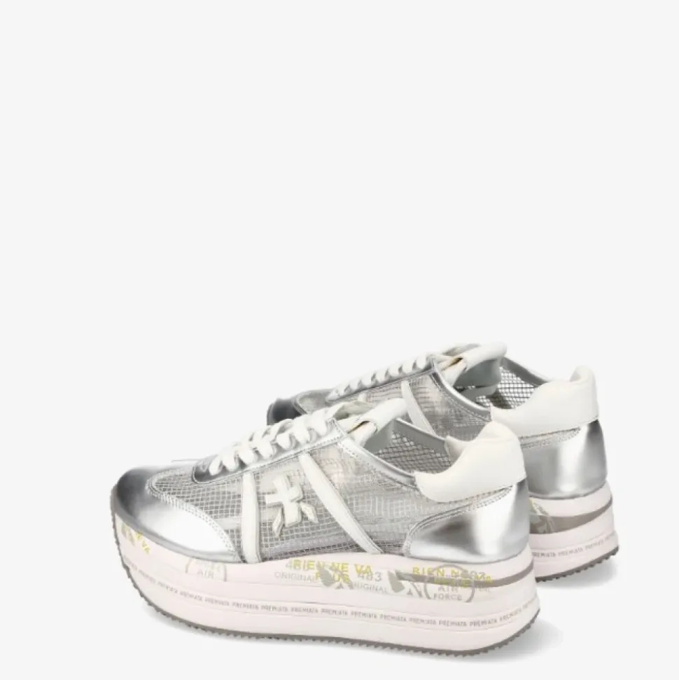 Zapatillas Grises con Emblema de Logo Lateral