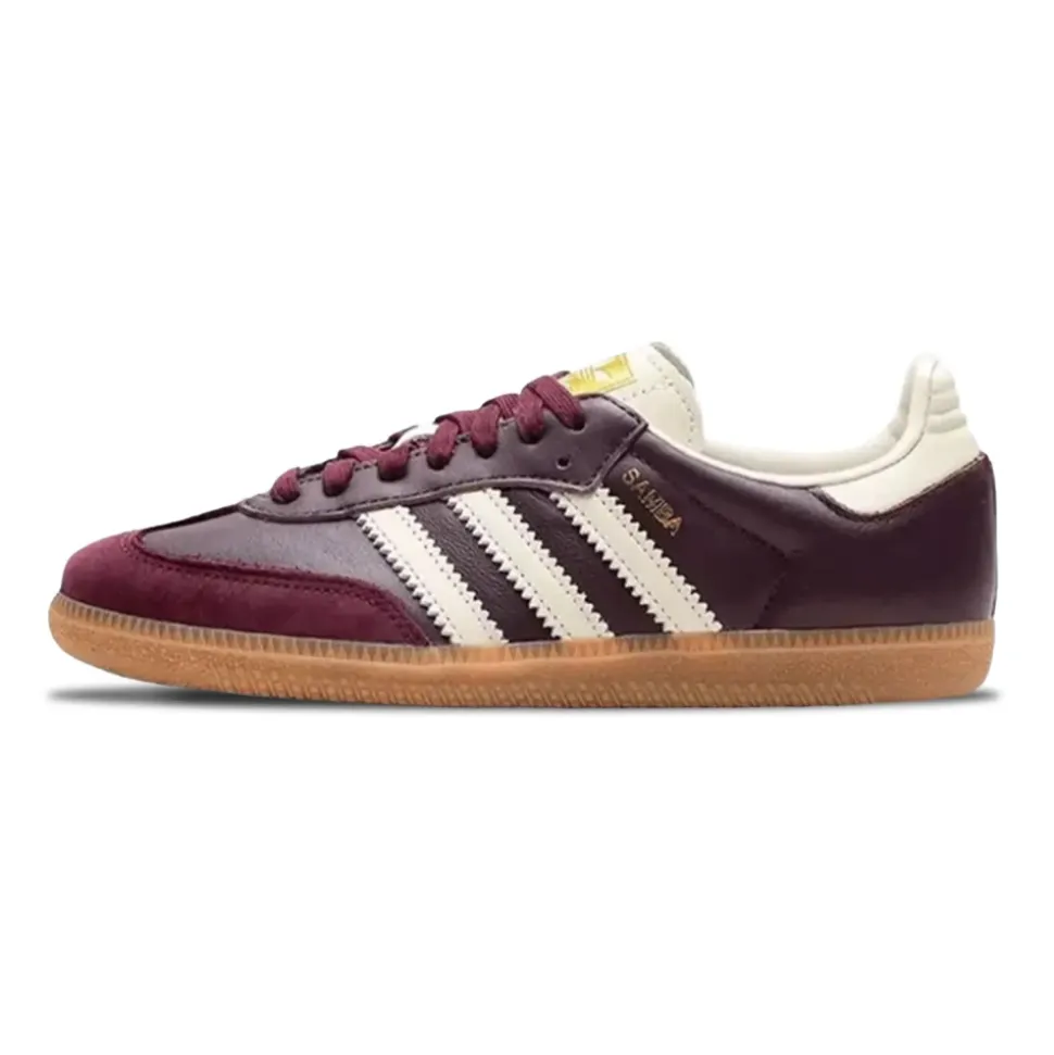 Zapatillas Maroon Gold Metallic Perfil Bajo