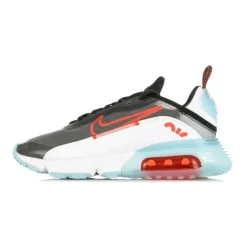 Zapato bajo negro con rojo y aqua