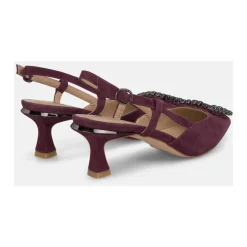 Zapato de tacón con punta abierta