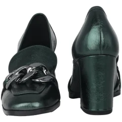 Zapato de Tacón Verde de Mujer