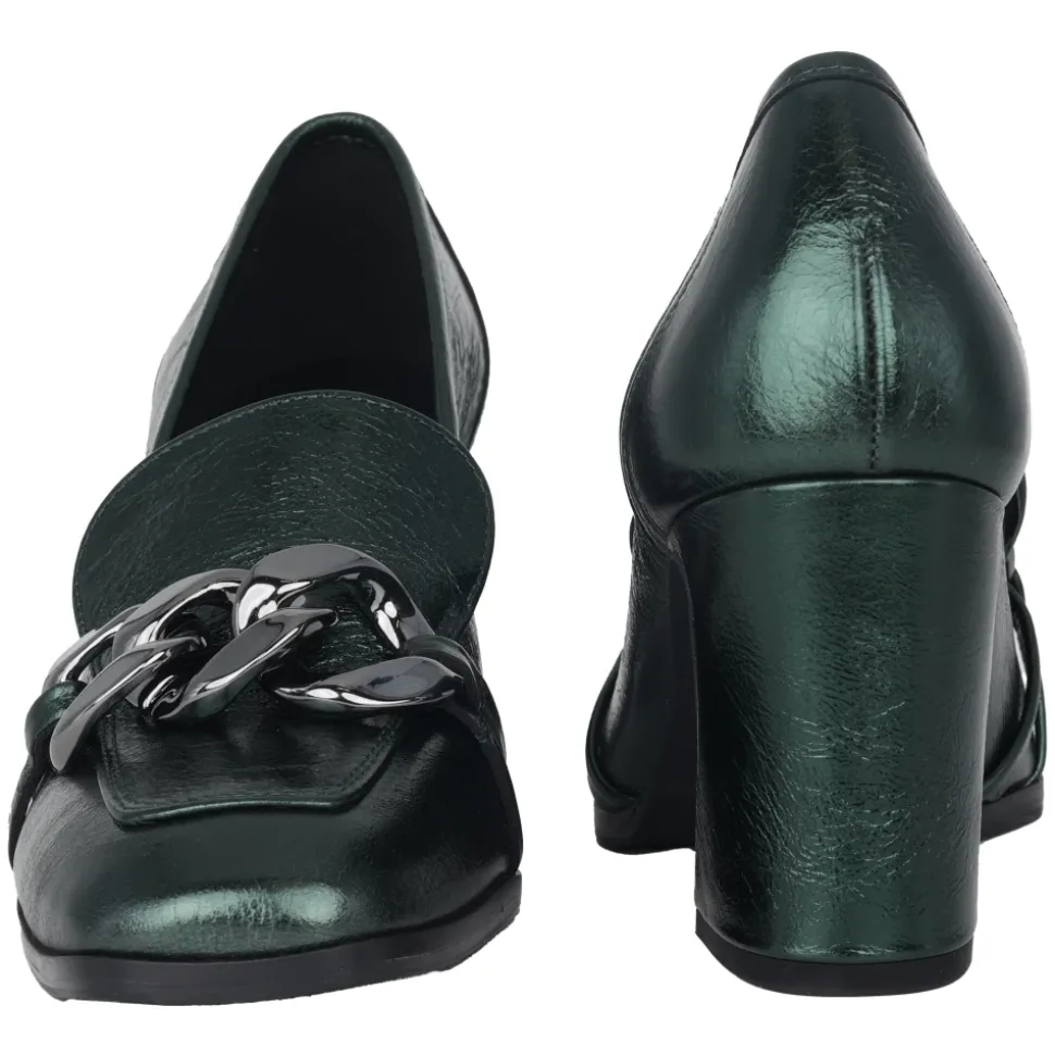 Zapato de Tacón Verde de Mujer
