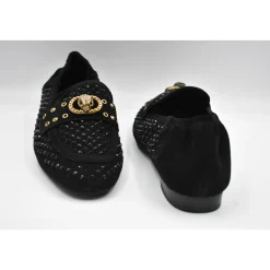 Zapatos Bajos de Encaje de Cristal