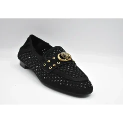 Zapatos Bajos de Encaje de Cristal