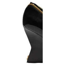 Zapatos de cuña Zip Wedge en cuero de patente