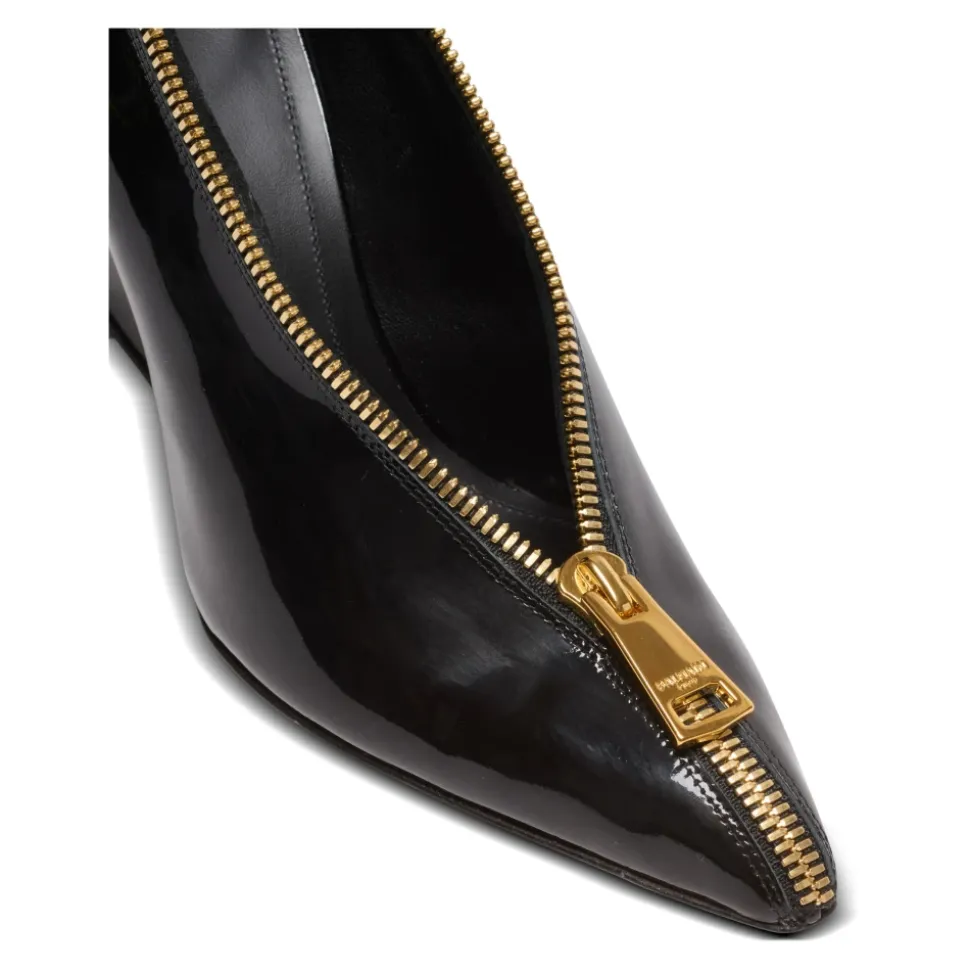 Zapatos de cuña Zip Wedge en cuero de patente