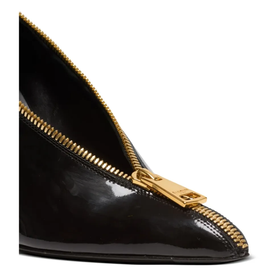 Zapatos de cuña Zip Wedge en cuero de patente