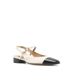 Zapatos de Cuero con Hebilla y Puntera Cuadrada
