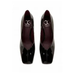 Zapatos de Salón con Tacón de Bloque y Charol