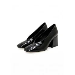 Zapatos de Salón con Tacón de Bloque y Charol