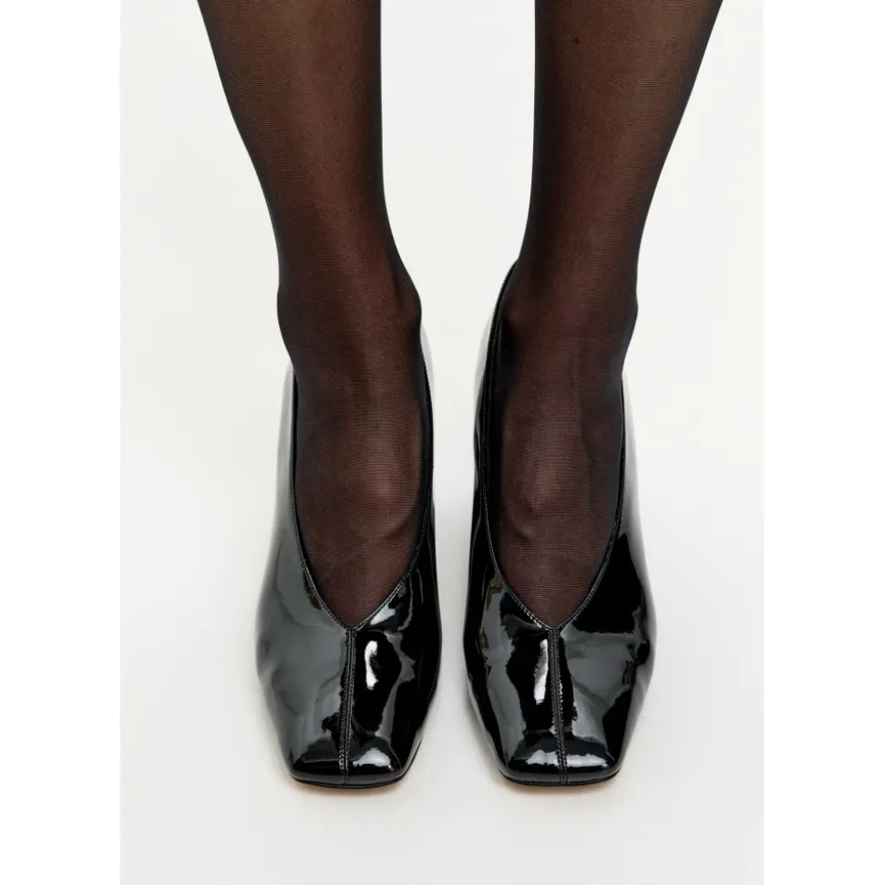 Zapatos de Salón con Tacón de Bloque y Charol