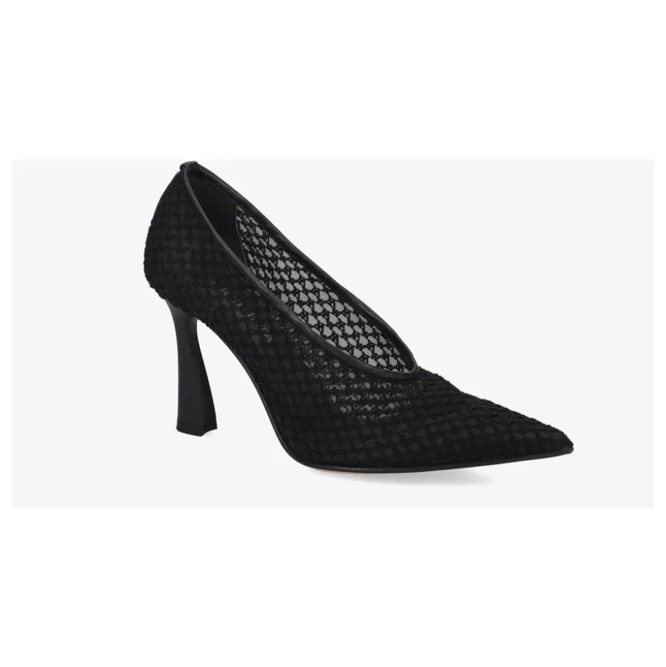 Zapatos de Salón de Malla Bordada