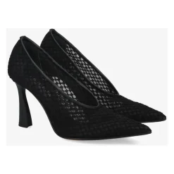 Zapatos de Salón de Malla Bordada