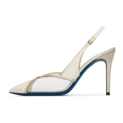 Zapatos de Salón Destalonados de Charol y Plexiglás