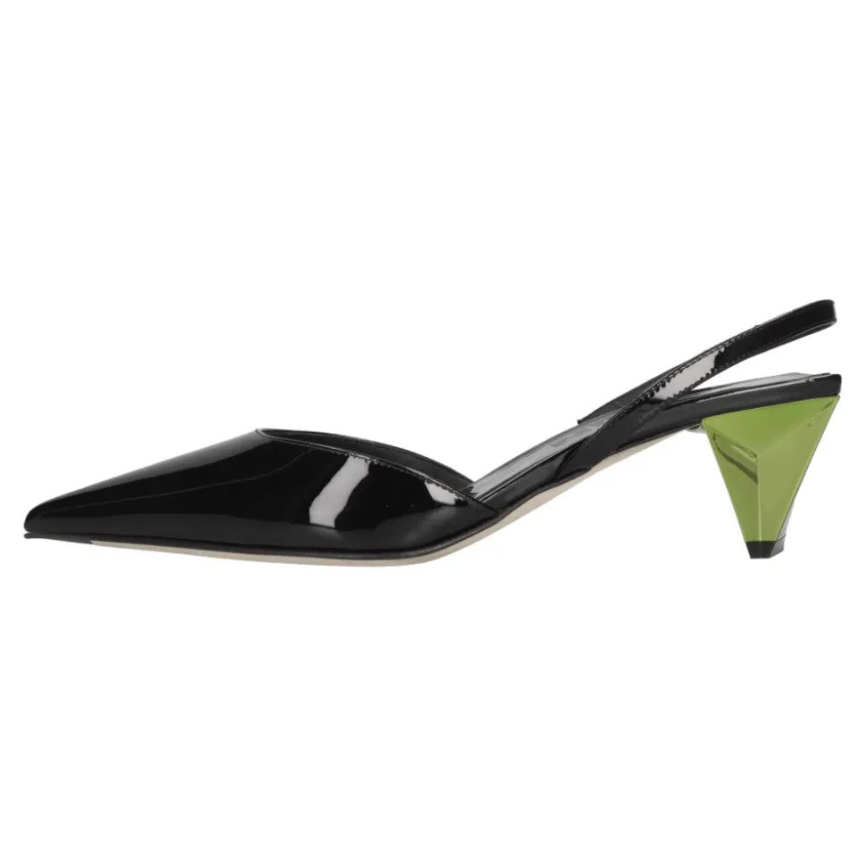 Zapatos de Salón Destalonados de Charol