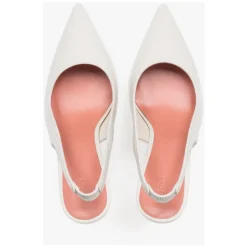 Zapatos de Salón Destalonados de Cuero
