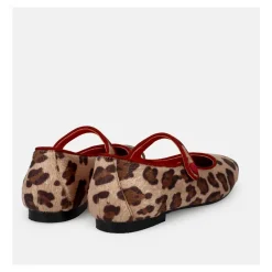 Zapatos Planos Mary Jane Manchados