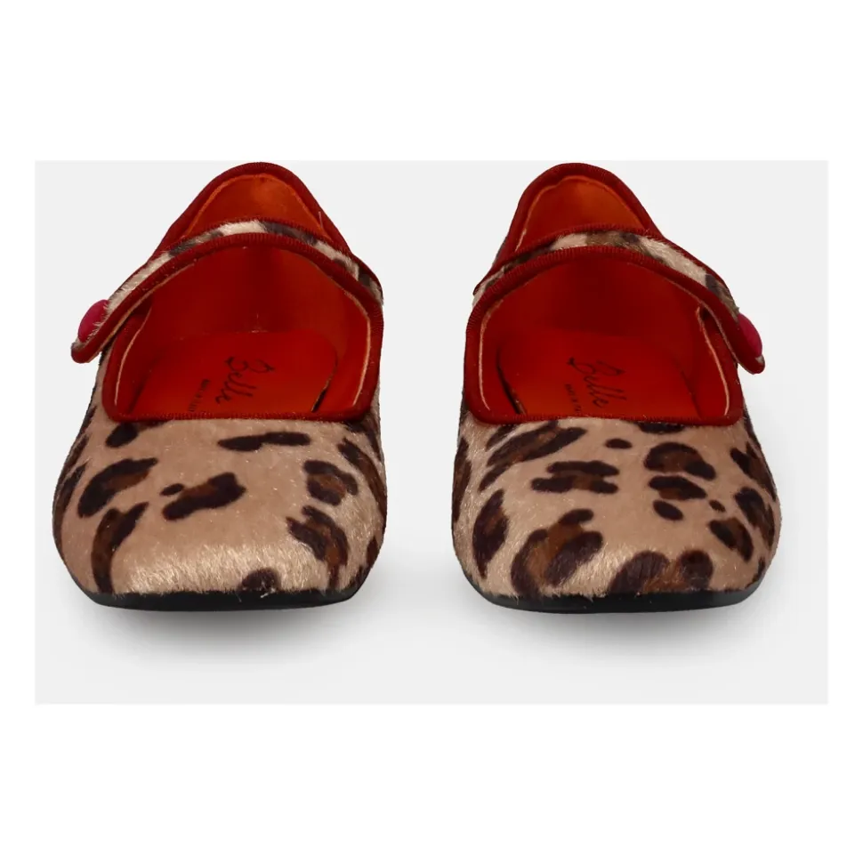 Zapatos Planos Mary Jane Manchados